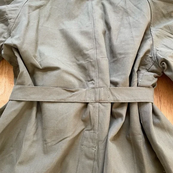 French Army M-35 Motorcycle Jacket Overcoat Vintage 40s Military